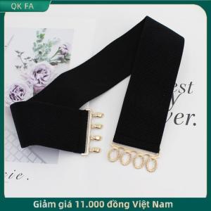 QK FA ✨ Phụ Nữ Của Rộng Đàn Hồi Vành Đai Thắt Lưng Thời Trang Đơn Giản Kim Loại Khóa Dây Thắt Lưng Corset Cinch Vành Đai Váy Thắt Lưng Co Giãn