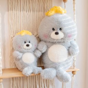 IPIE2 Penguin Backpack Starfish Sea Lion Plush Toys Soft PP Cotton Sea World Animal Stuffed Dolls Kawaii Fluffy Starfish Seal Stuffed Animal Decorate Present