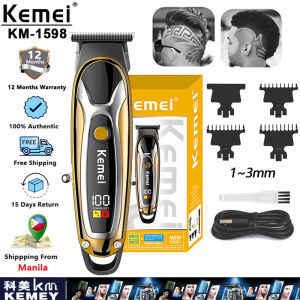 Kemei KM-1598 Electric High-Speed Hair Clipper Professional Razor For Haircut Original Rechargeable Hair Trimmer For Men