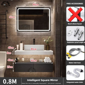 [SG Seller] Luxury Small Unit Washbasin Sink  Bathroom Mirror Cabinet Set  Bathroom Washbasin Cabinet