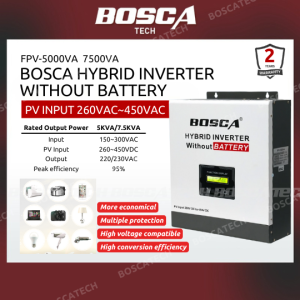 BOSCA FPV Series Hybrid Inverter Without Battery 5KVA 7.5KVA 2-Year Warranty FPV-5000VA FPV-7500VA