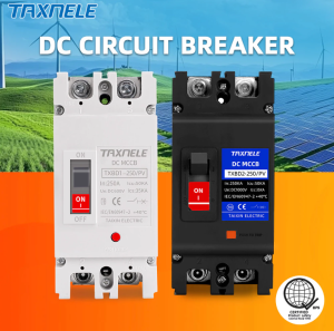 Original TAXNELE DC MCCB 2P 250A Solar Circuit Breaker 600V/1000V DC | 50KA Breaking Capacity | Overload & Short Circuit Protection for Solar PV System