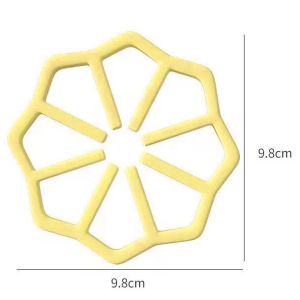 Silicone Octagon Expandable Heat Insulated Pad Anti Scalding Cup Mat Alas Meja Modern Style Expandable Heat-Resistant Silicone Table Mat
