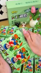 九蔬脆卷高钙高膳食纤维营养蛋酥卷  Vegetable Crispy Rolls High Calcium High Dietary Fiber Nutritious Egg Crisp Rolls Healthy Breakfast Meal Replacement