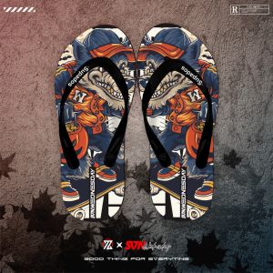 SV7N-0156 Sandal Jepit Pria Dewasa UK 36-43 Dan Anak anak UK 26-35 Sandal Distro Printing Sendal Pria Sehari hari