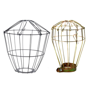 Industrial Styles Metal Bulb Guard Cage For Hanging Lights Vintage Iron Mesh Shade Protective Cover Compatible With Multiple Fixtures Construction