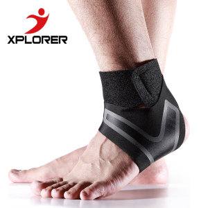 Ankle Support Brace Heel Wrap Foot Sleeve Pain Relief Basketball Mountaineering Sports Protective Soft Elastic Adjustive Size Anti-slip Professional Feet Guard