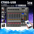 [ XẢ KHO ] Mixer YAMAHA CT60S - CT80S - CT120S  - 6 8 12 Kênh Chuyên Nghiệp,  100 Hiệu Ứng Vang, Tích Hợp Rever/ Echo/ Delay/ Bluetooth 5.0, Cân Chỉnh Bass, Mix, Trep Cực Hay,  Bộ Hiệu Ứng 16DSP Bộ Chỉnh Âm 7 Băng Tần. 