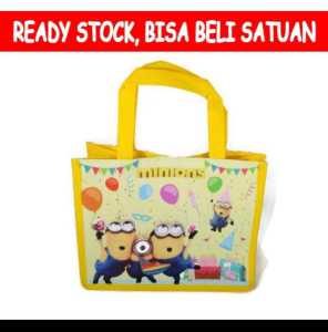 goodie bag ulang tahun anak Tas Ultah karakter BT21 kain souvernir snack kfc makanan murah satuan