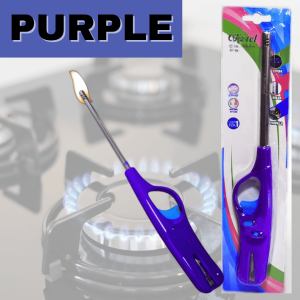 GLICTEL Kitchen Gas Lighter Long Handle Refillable Adjustable Flame BBQ Candle Stove/Pemetik Api