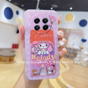 Hot Sale Casing Realme 13 Pro+ 13+ Realme 12X 12+ 12 Pro + Plus 5G 4G New Cute Cartoon Kurumi Melody Cinnamon Dog Phone Case All-inclusive Silicone Card Holder Soft Cover 2024