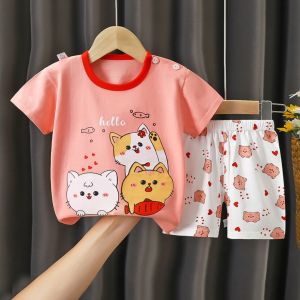 Short Sleeve Clothes Set for Children 2 in 1 Shirt and Pants | Set Baju & Seluar Kanak Lengan Pendek
