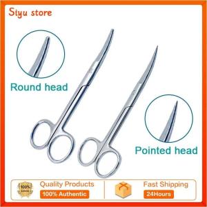 1pcs Stainless Steel Medical Surgical Scissors Curved Scissors Round Head Pointed Head Orthopedic Instrument