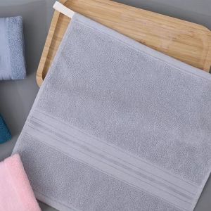 MonoRed Hanging Towel/FaceTowel with Hanging Loop 34x34cm/Pure Cotton Towel/Hotel Sport GYM Shower Baby Towel