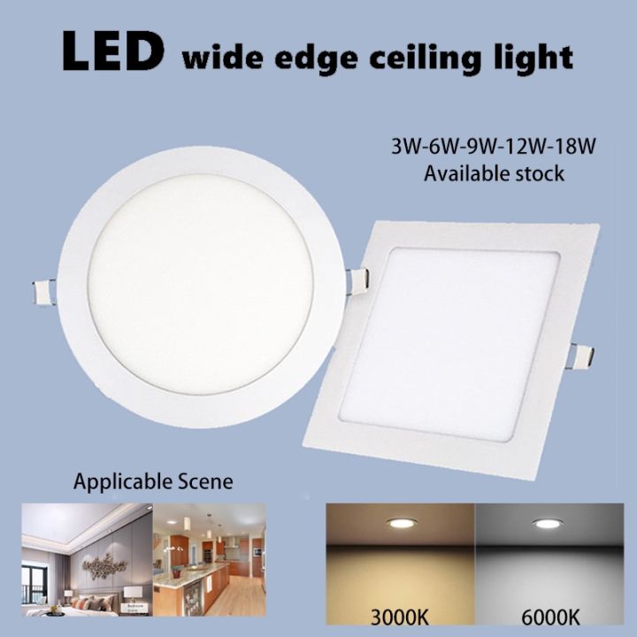 LED Pin light Ceiling Light Panel Lights Round and Square Down