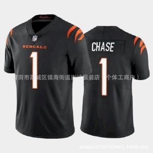 NFL Rugby Wear Tigers Bengals Burrow# No. 9 Chase# No. 1 Embroidered Jersey Exclusive