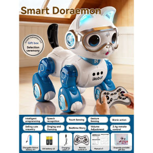 Chó mèo Robot AI Thông Minh Điều Khiển Từ Xa Có Đèn LED Phát Nhạc Lập Trình STEM Đồ Chơi Robot Cho Bé Trai Bé Gái.