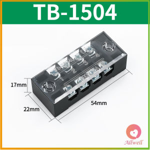 AW เทอร์มินอล บล๊อก 15A 600V มีให้เลือกหลายขนาด TB1504 TB1505 TB1506 Terminal Block