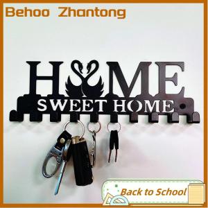 Behoo 1PC Wall Mounted Sweet Home Decorative Key Holder Key Wall Hook Creative Key Holder For Front Door