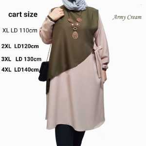 Madina atasan tunik wina size besar kombinasi simpel-tunik jumbo -big size
