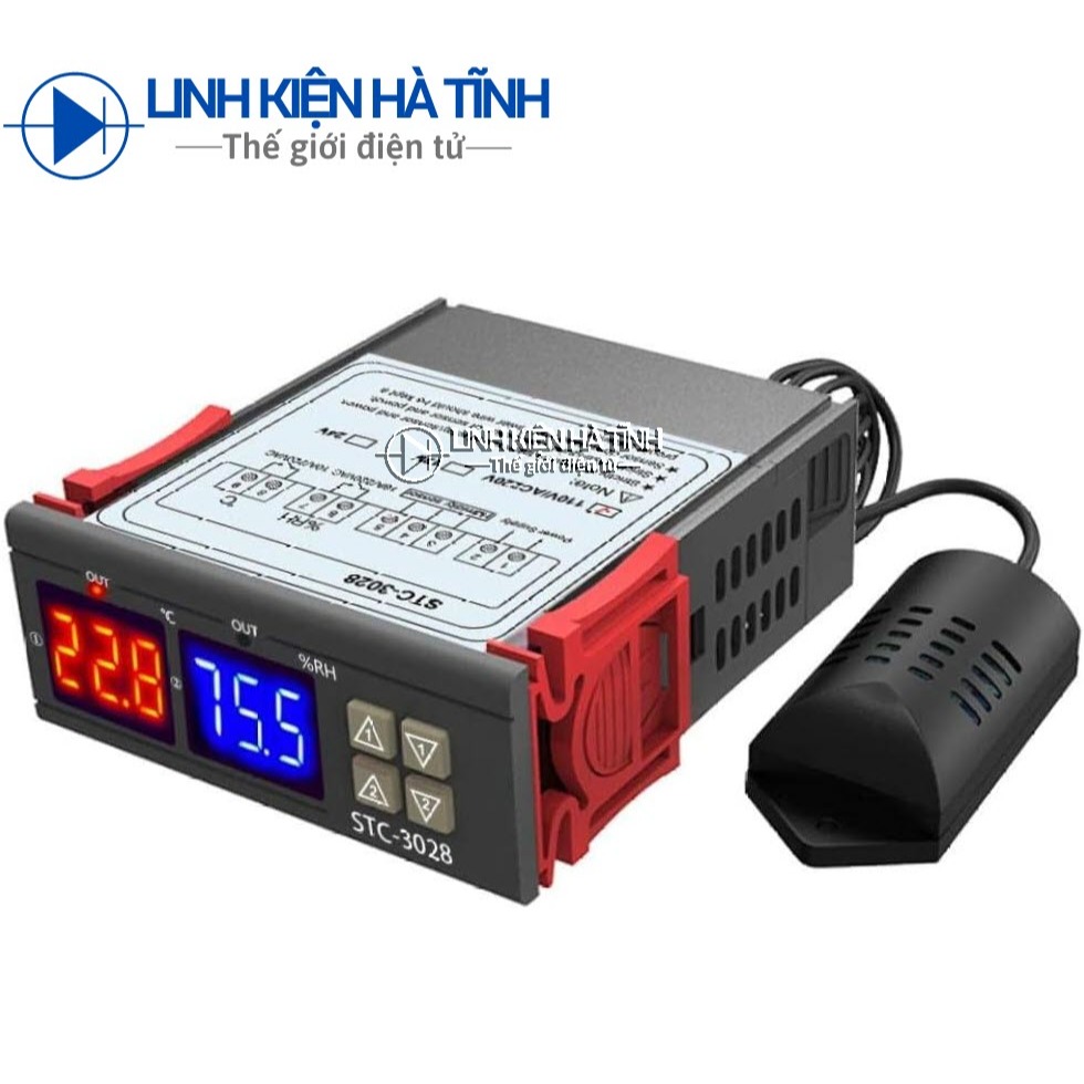 Bộ Điều Khiển Nhiệt Độ Và Độ Ẩm Kỹ Thuật Số Kép STC-3028 các loại 12VDC /24VDC /220VAC