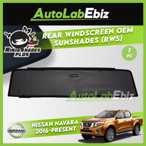 Nissan Navara NP300 2016-2023 NinjaShades Plus Rear Windscreen OEM Sunshades (RWS)