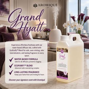 Aromique GRAND HYATT Water-Soluble Essential Oil for Humidifiers Floral Bliss Relaxation