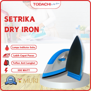 Todachi Setrika Dry Iron Cepat Panas 300 WATT Premium High Quality
