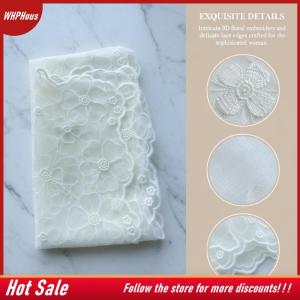 【COD】🔥🔥🔥 Small Lace Long f Women Embroidered Floral Summer Lightweight Versatile Shawl Daily Office Outfit
