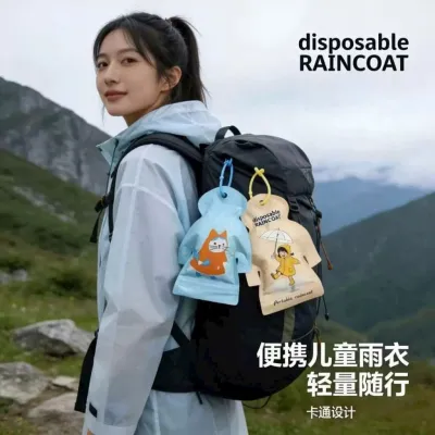 ÁO MƯA DÙNG 1 LẦN SET 5 BỎ TÚI MINI | ÁO MƯA GẤP GỌN SIÊU NHẸ CHỐNG NƯỚC DU LỊCH ĐI XE MÁY
