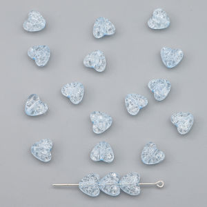 70pcs 10mm Plastic Acrylic Heart Shape Crackle Charm Beads Loose Spacer Beads For Jewelry Making DIY Bracelet Earrings Necklace Accessories
