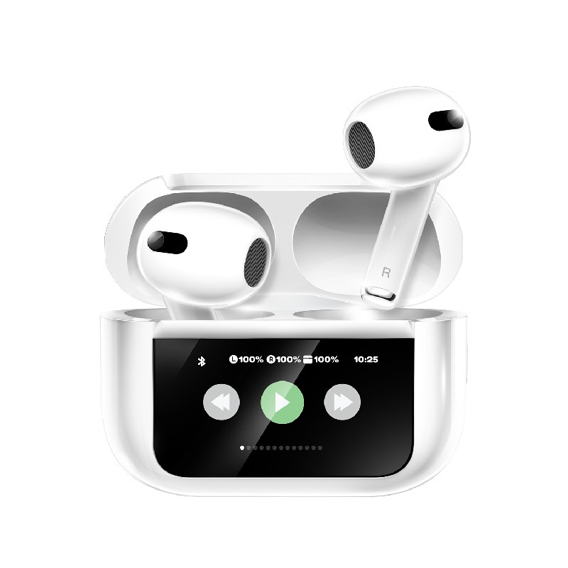 Asaki รุ่น AK-Touch3 Earphone Bluetooth 5.3 หูฟังบลูทูธไร้สาย มีจอ LED ทัชสกรีน เบสหนัก - ประกัน 1 ปี