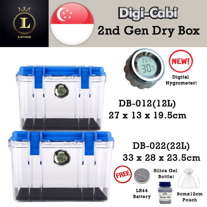 DigiCabi Digital Hygrometer Dry Box 12 and 22L Lazada Singapore