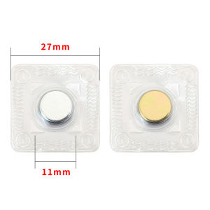 10PCs/Set PVC Magnetic Buckle Invisible Magnetic Button Metal Sew Magnetic Button for Bag / Clothing