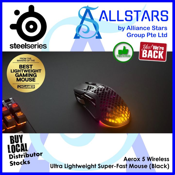 (ALLSTARS: We Are Back) Steelseries Aerox 5 Wireless Ultra Lightweight ...