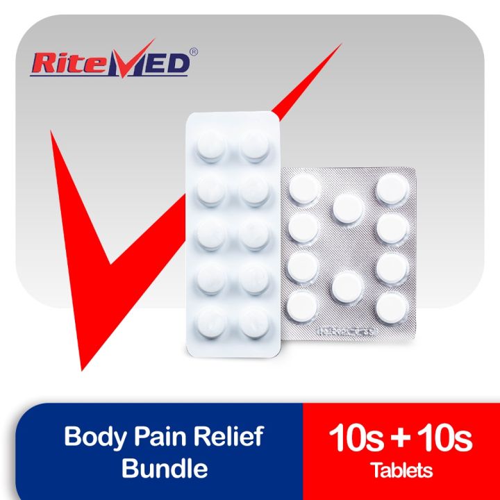 Body Pain Relief Bundle (Mefenamic Acid 250mg 10s + Paracetamol 500mg 10s) Lazada PH