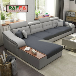 KURSI SOFA MINIMALIS L SHAPE/LETER L PUTUS - SOFA MODERN - SOFA RUANG TAMU / RUANG KELUARGA L40