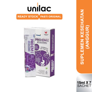 PROEM1 Probiotik Anggur 1 Box Isi 7 Sachet 15 ml | PRO EM1 Suplemen Kesehatan Untuk Maag Gerd