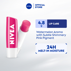 NIVEA Lip Watermelon Shine Caring Lip Balm 4.8g (Pelembap Bibir)