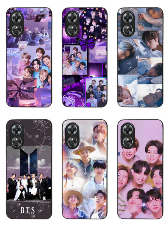 Back Cover Bts Purple Phone Case BTS For OPPO A17 Case Phone