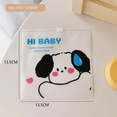 LVYIMAO ♫ Sanrio กระเป๋าแฟ้มปุ่มใส โฟลเดอร์สไตล์การ์ตูนน่ารัก เหมาะสำหรับนักเรียน เครื่องเขียน ที่จัดระเบียบแฟ้ม