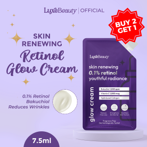 Luxe Beauty BUY 2 GET 1 Skin Renewing 0.1% Retinol Youthful Radiance Glow Face Cream 7.5ml