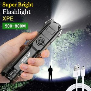 Senter Swat Led Super Terang / Senter Led Mini Zoom Cas USB High Power