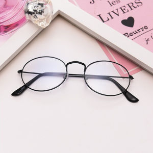 🇲🇾Retro Fashion Style Eyeswear Spectacle Frame Clear Lens Round Glasses Fashion Simple Design Frame Glasses No Power Cermin Mata
