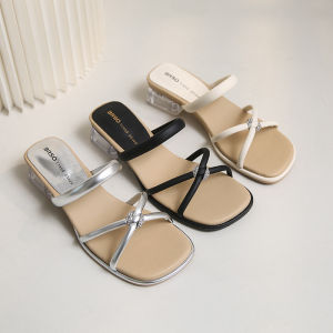 Clip-on Slippers Wear Womens Platform Soles Trendy Flip-flops with Skirts and Fairy Style Pearl Sandals in Summer
