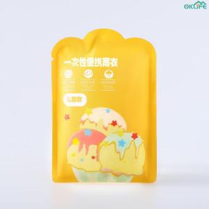 [OKLIFE. SG]Kids Outdoor  Rain Poncho Thickened Long Style Portable Individual Pack Raincoat For Daily School