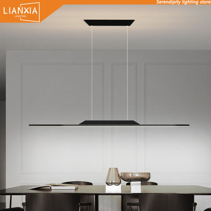 Postmodern LED Office Strip Hanging Light Creative Meeting Room