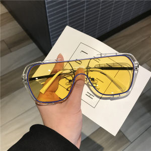 SUNYMALL Bảo Vệ Bức Xạ Kính Râm Khung Lớn Cho Phụ Nữ Và Nam Giới Tính Cách Kim Loại Vũ Trường Kính