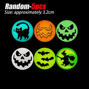 10PCS Halloween Theme Luminous Jumping Balls Bouncy Funny Colorful Plastic Ball Toys Outdoor Games Anti Stress Elastic Toy