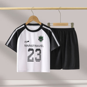 💘พร้อมส่งจากไทยBKK ชุดเซ็ท ชุดกีฬา เสื้อแขนสั้น กางเกงขาสั้น ผ้าเหมาะสำหรับเด็กเด็ก อายุ 1-10 ปี สูง 80-160 ซม.